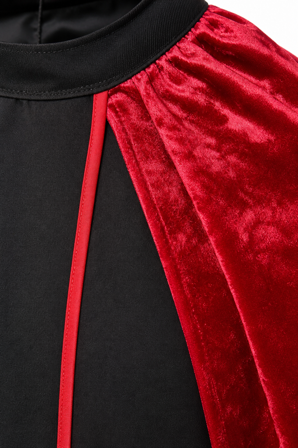 Priest costume with velvet cape