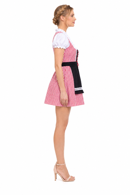 Bavarian Dirndl Costume with Apron for Oktoberfest
