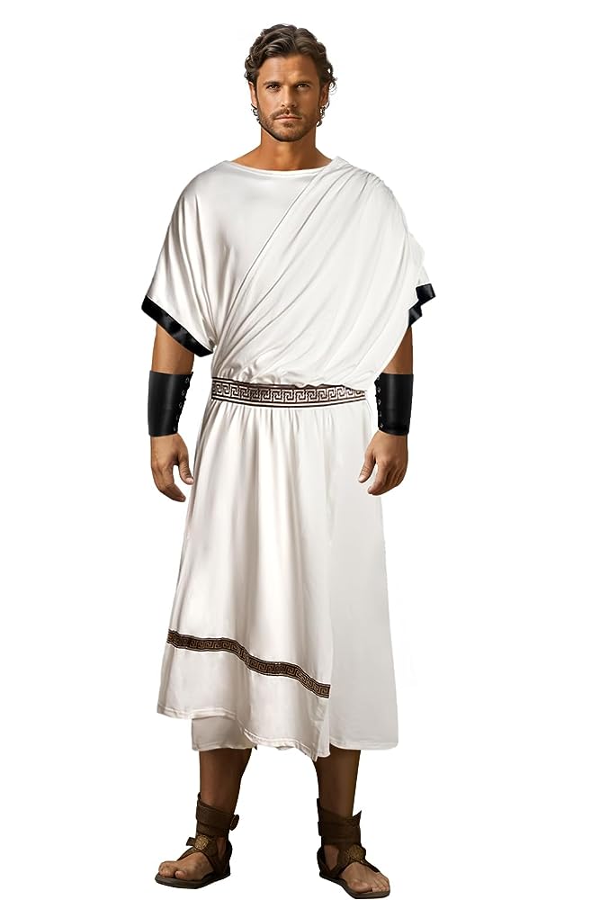 Ancient Greek Draped Tunic with Trim