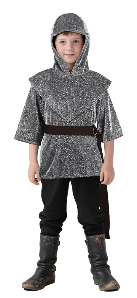 Medieval Knight Costume with Hood