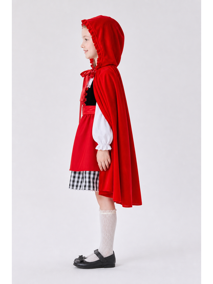 Little Red Riding Hood Halloween Costume with Cape