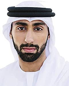 Festive White Arab Headdress with Agal