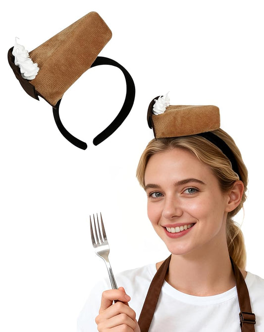 Carnival Headband Shaped Like Chocolate with Cream