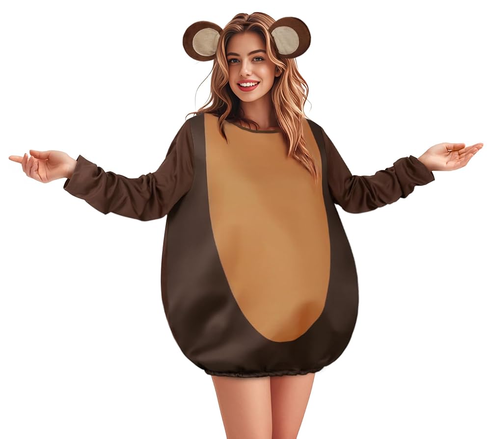 Adult Monkey Costume, Brown