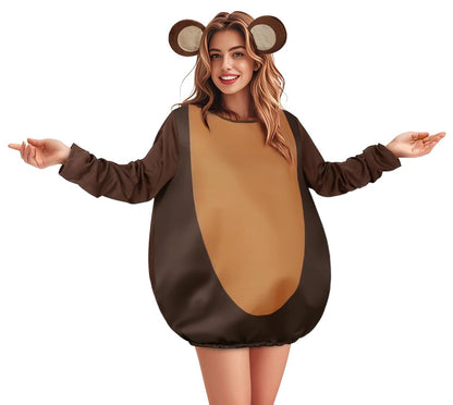 Adult Monkey Costume, Brown