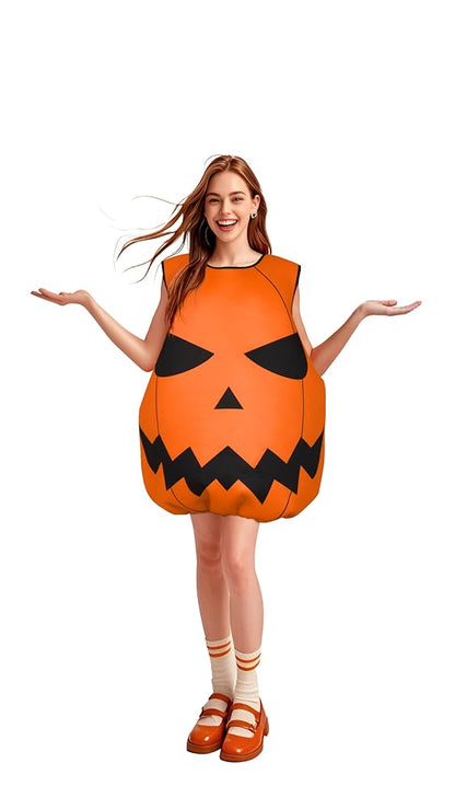 Halloween Pumpkin Costume for Adults, Orange
