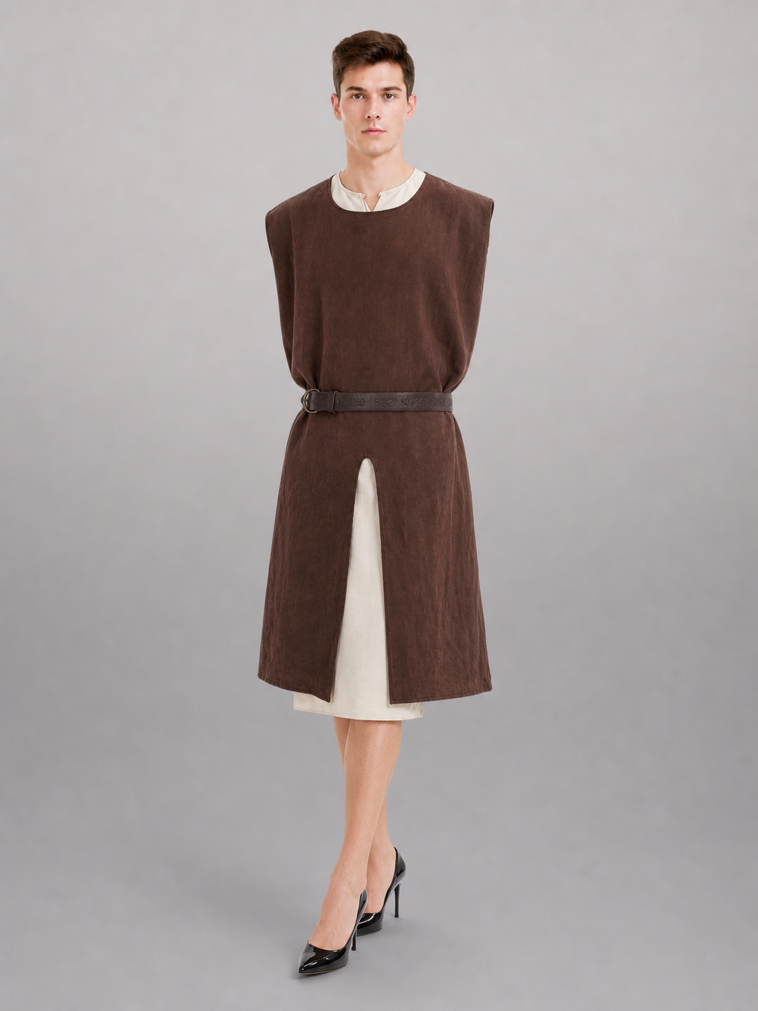 Coffee Sleeveless Tunic