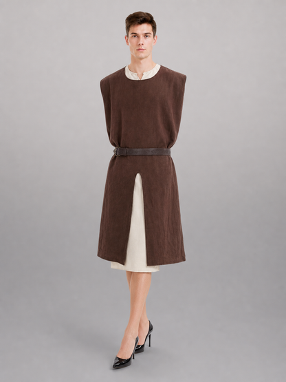 Coffee Sleeveless Tunic