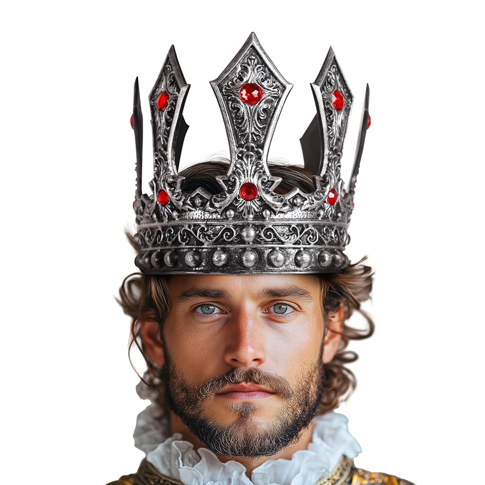 Masquerade Crown with Beads and Stones