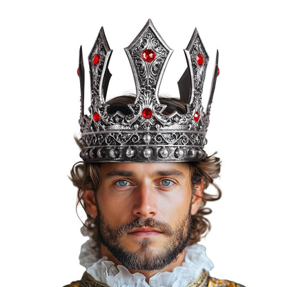 Masquerade Crown with Beads and Stones