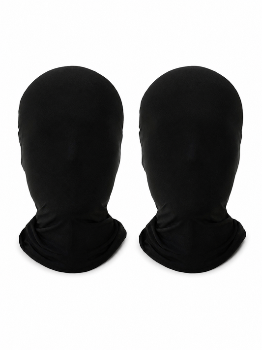 Black Carnival Face Mask, 2 Pack