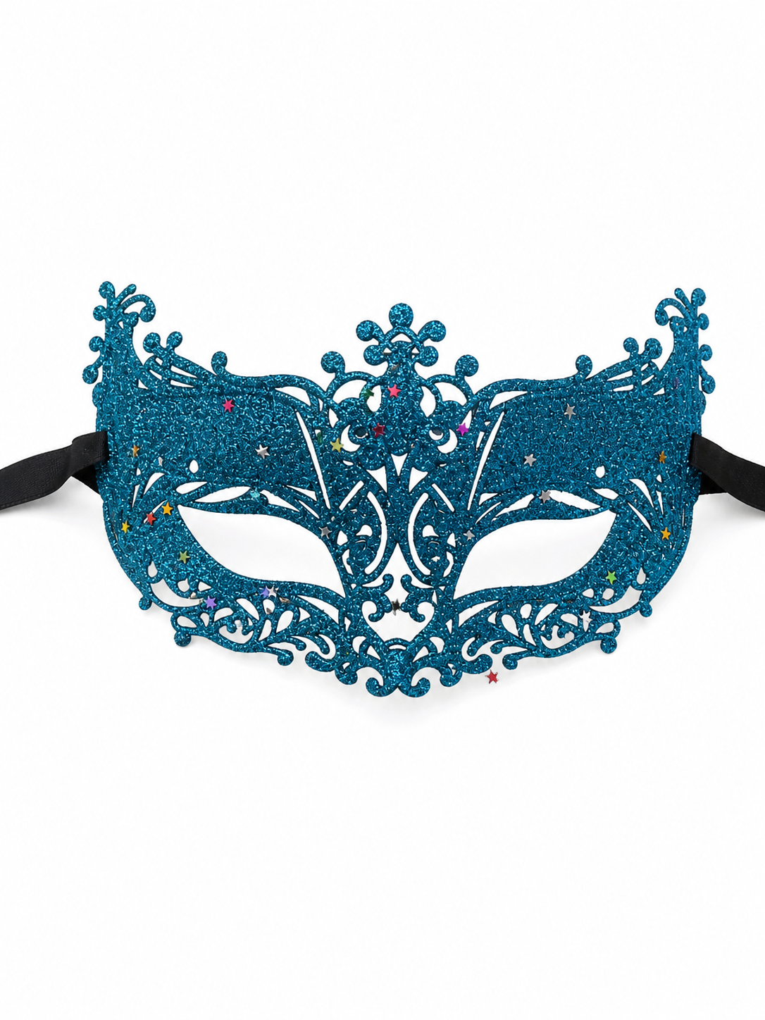 Masquerade Eye Mask with Glitter and Stars
