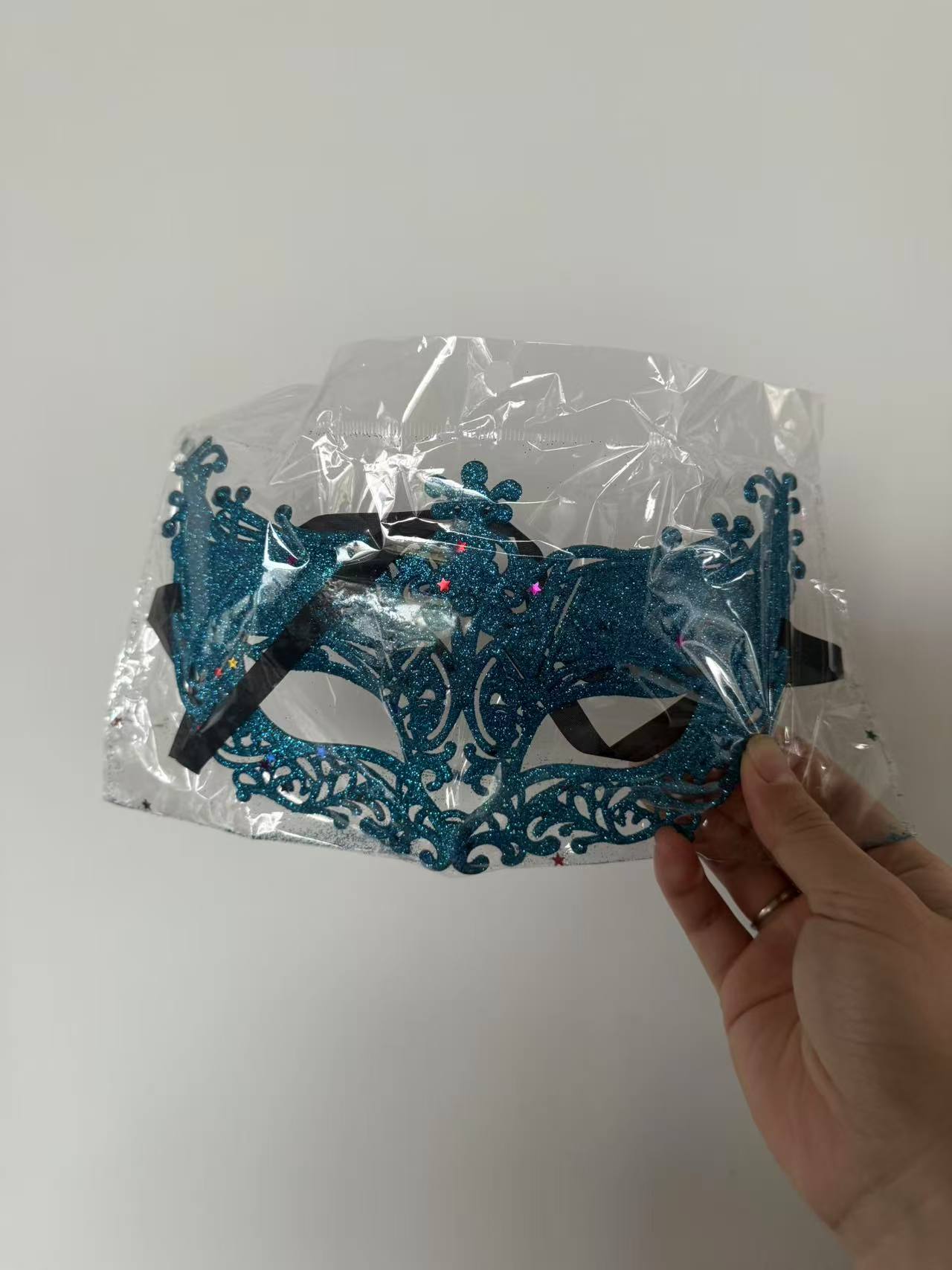 Masquerade Eye Mask with Glitter and Stars