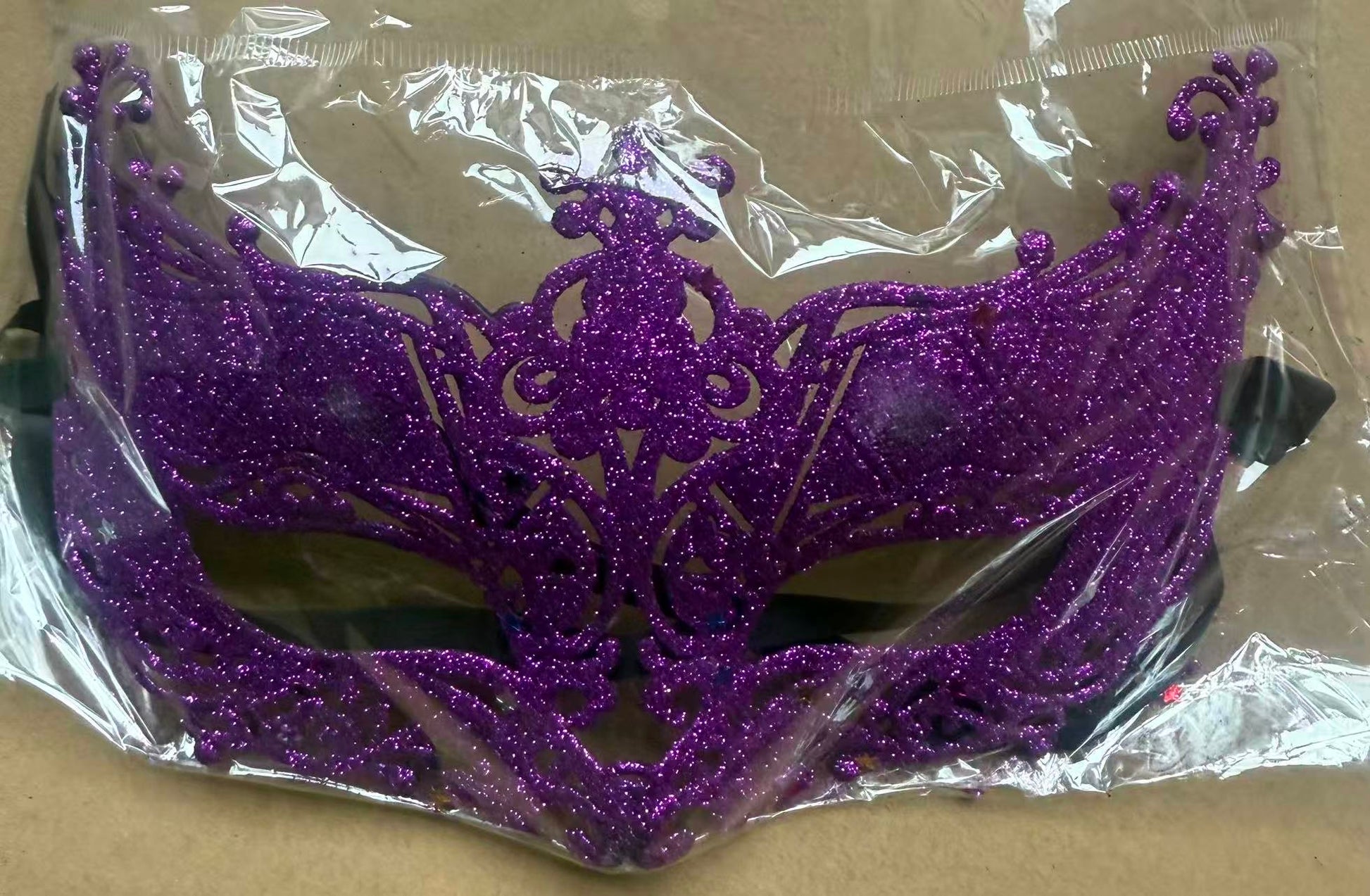 Purple glitter carnival tiara