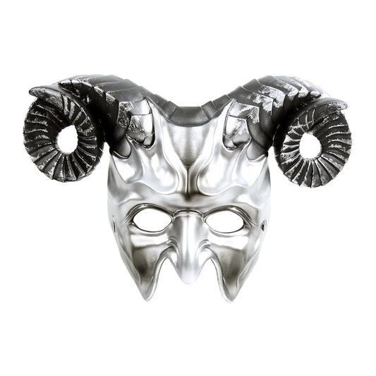 1pc Halloween Horned Demon Face Mask, Full Face Gothic Horror Style for Costume Party