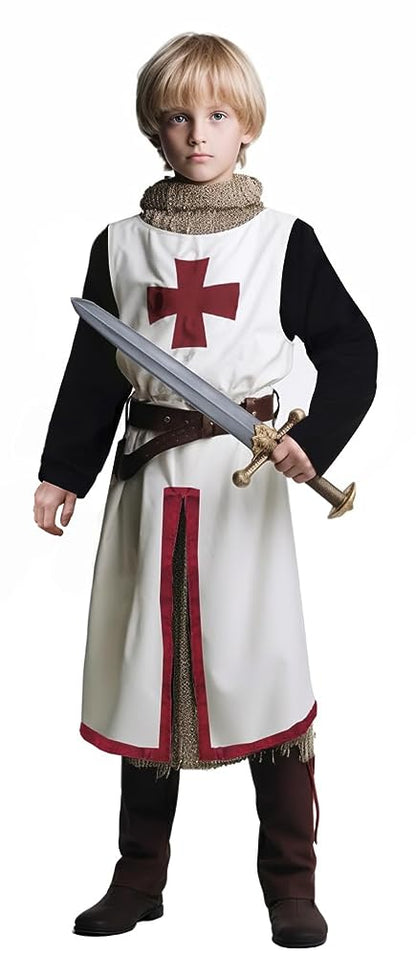 Children's Crusader Costume with Sword and Belt