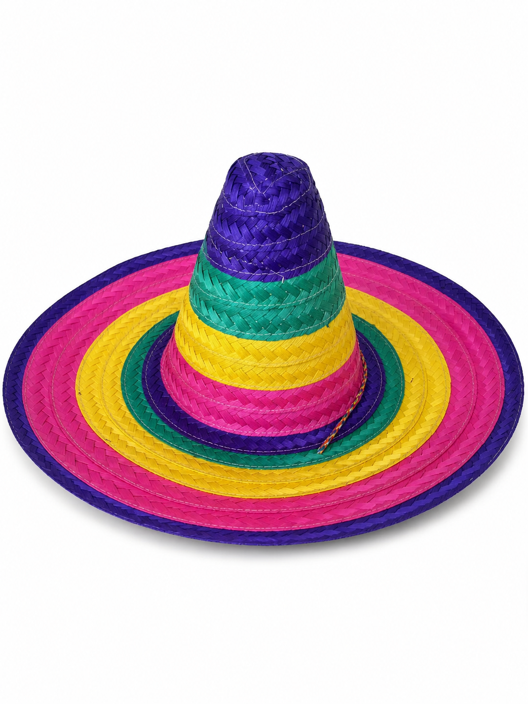 Purple Wide-Brim Carnival Hat
