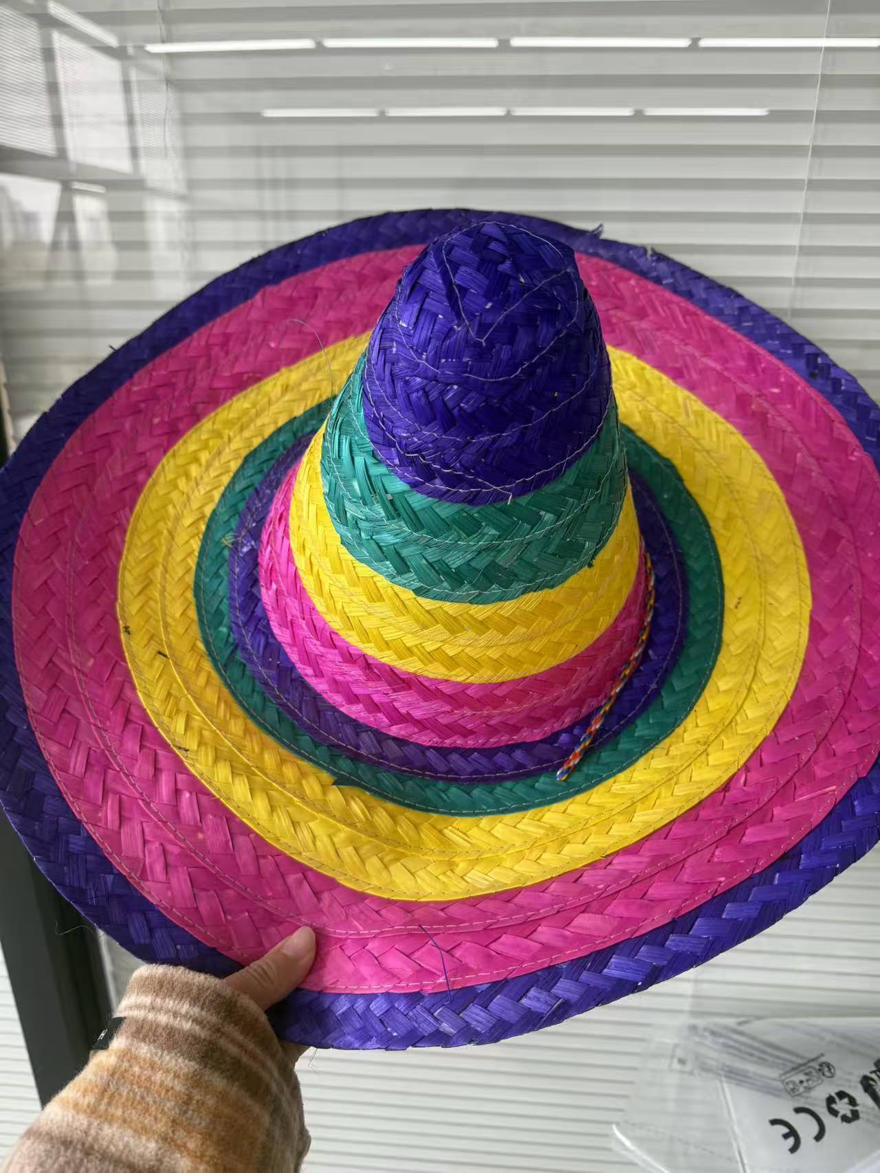 Purple Wide-Brim Carnival Hat