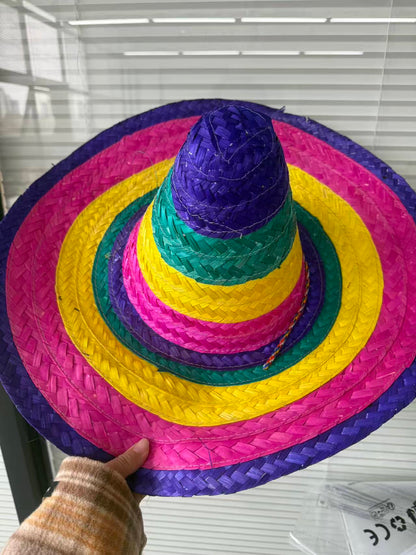 Purple Wide-Brim Carnival Hat