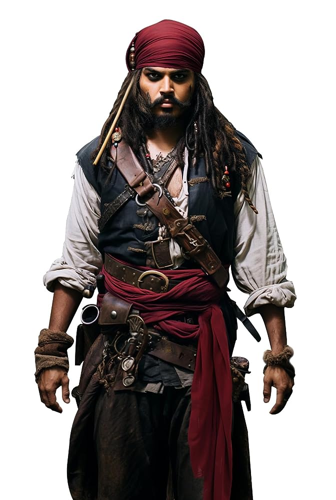 Red Pirate Costume Cosplay Set