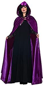Purple Hooded Costume Cloak