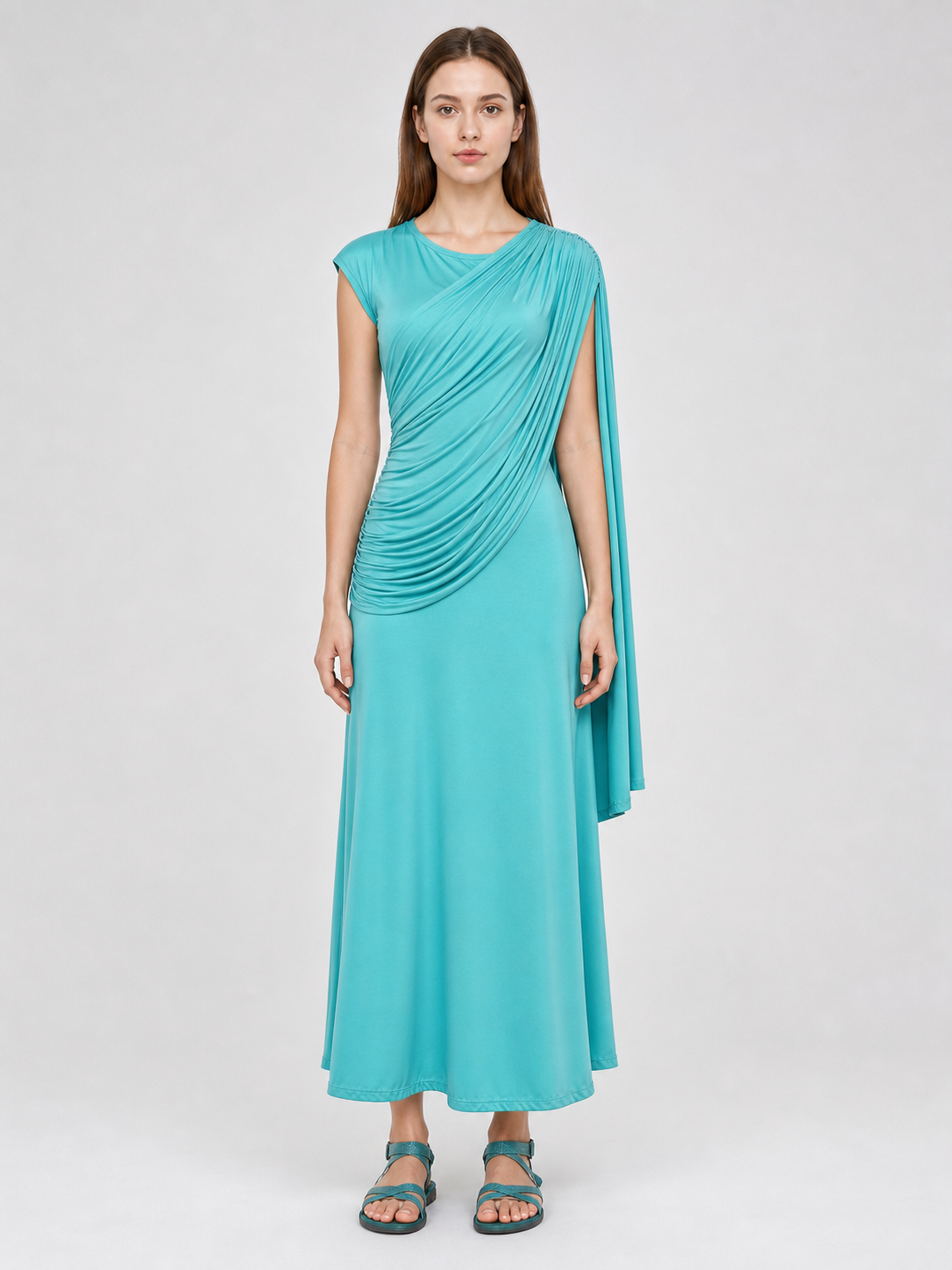 Statue of Liberty Costume Dress with Crown