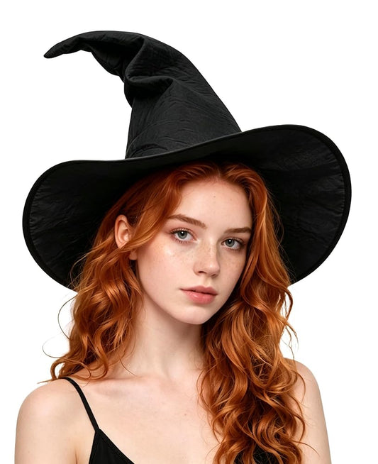 Carnival Witch Hat with Wide Brim