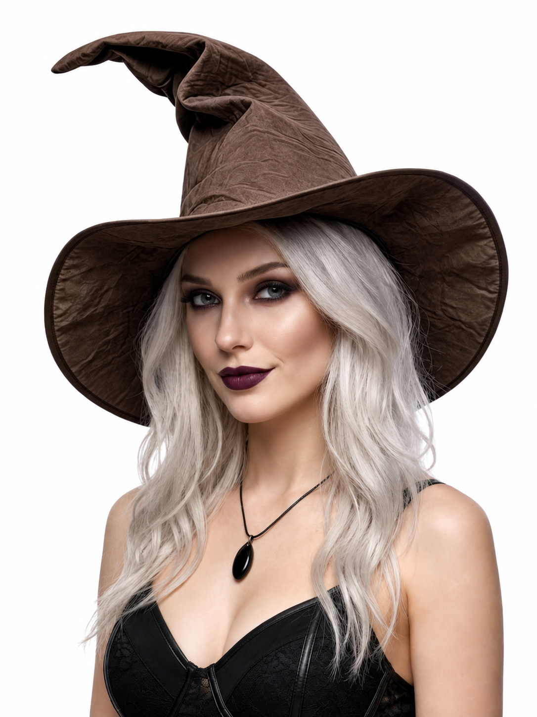 Carnival Witch Hat with Wide Brim