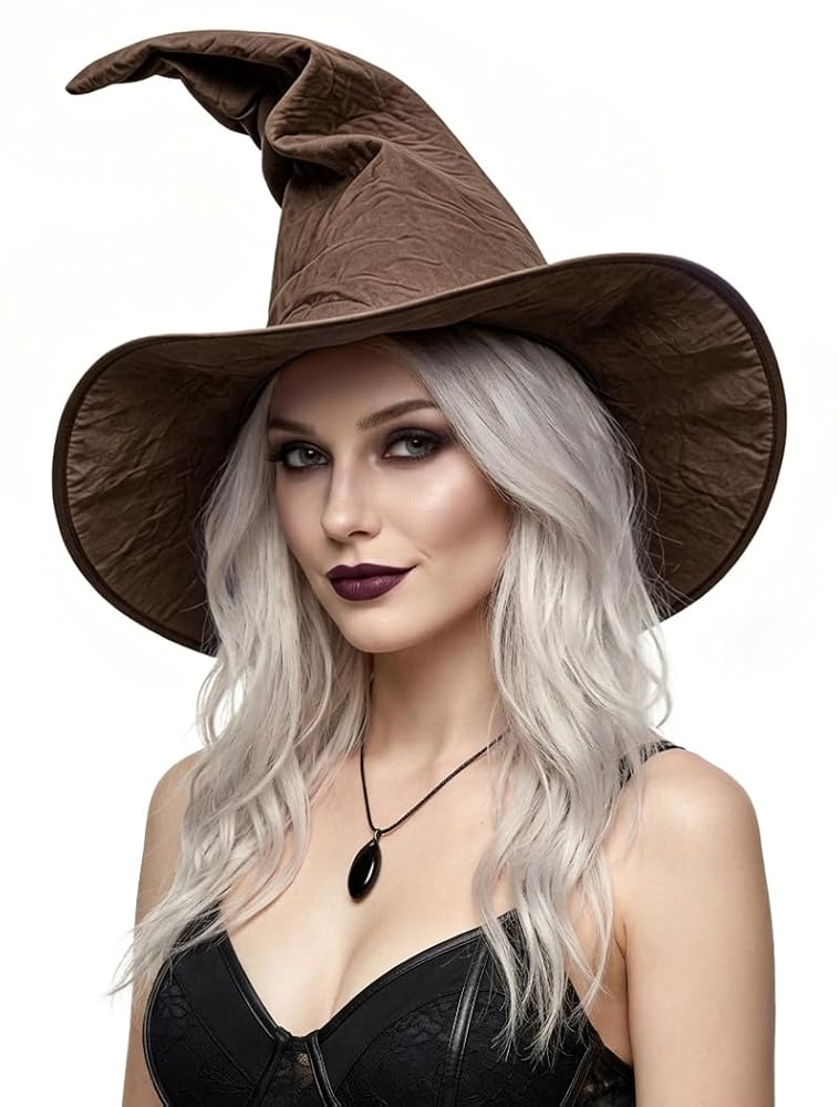 Carnival Witch Hat with Wide Brim