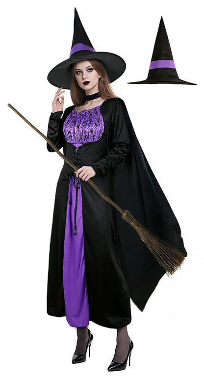 Black Costume Cape with Dress and Hat