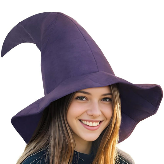 Purple witch costume hat for Halloween