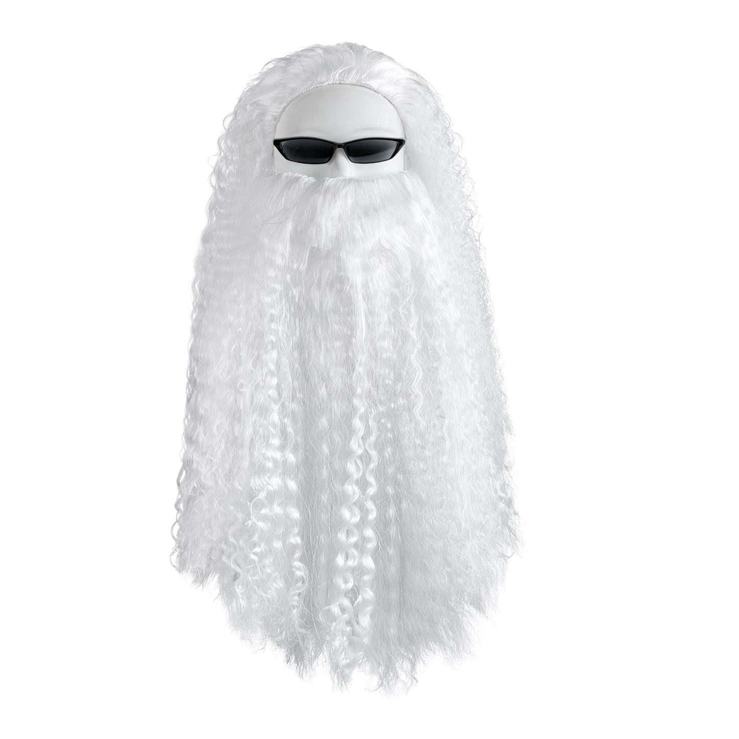 White Santa Claus Wig and Beard Holiday Set