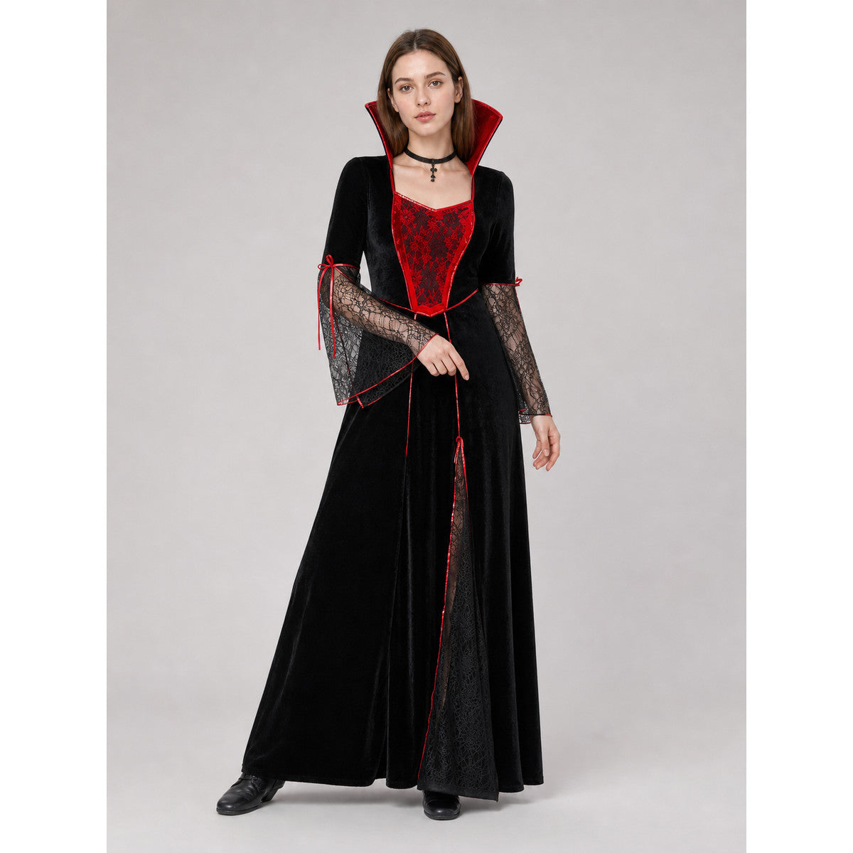 Gothic-Style Halloween Costume Dress