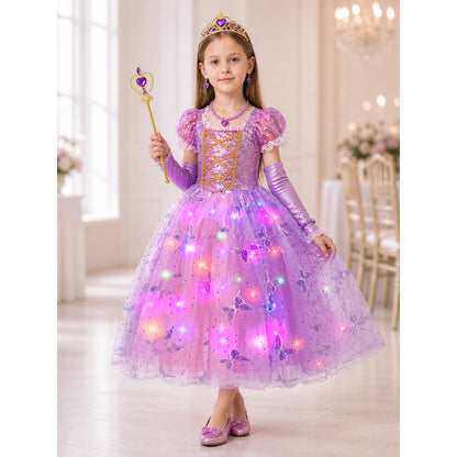 Glowing Princess Costume for Carnival and Cosplay lifestyle view