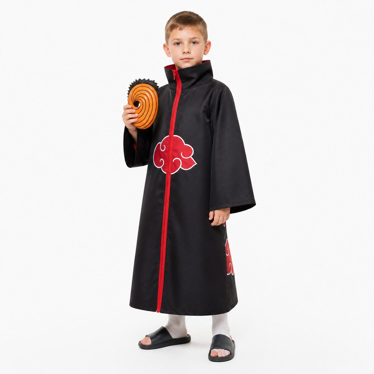 Tobi Akatsuki Costume with Mask and Cloak Costume Capes detail