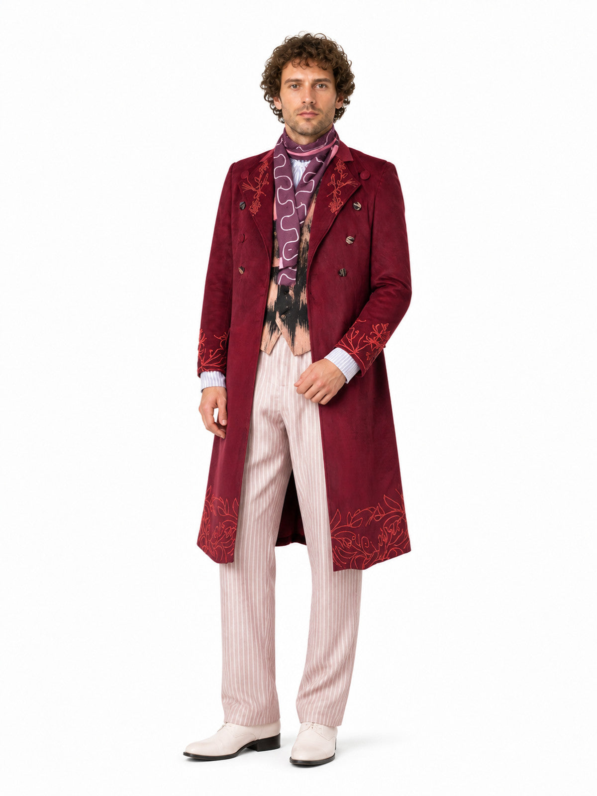 Willy Wonka Cosplay Costume with Coat and Vest Costumes detail