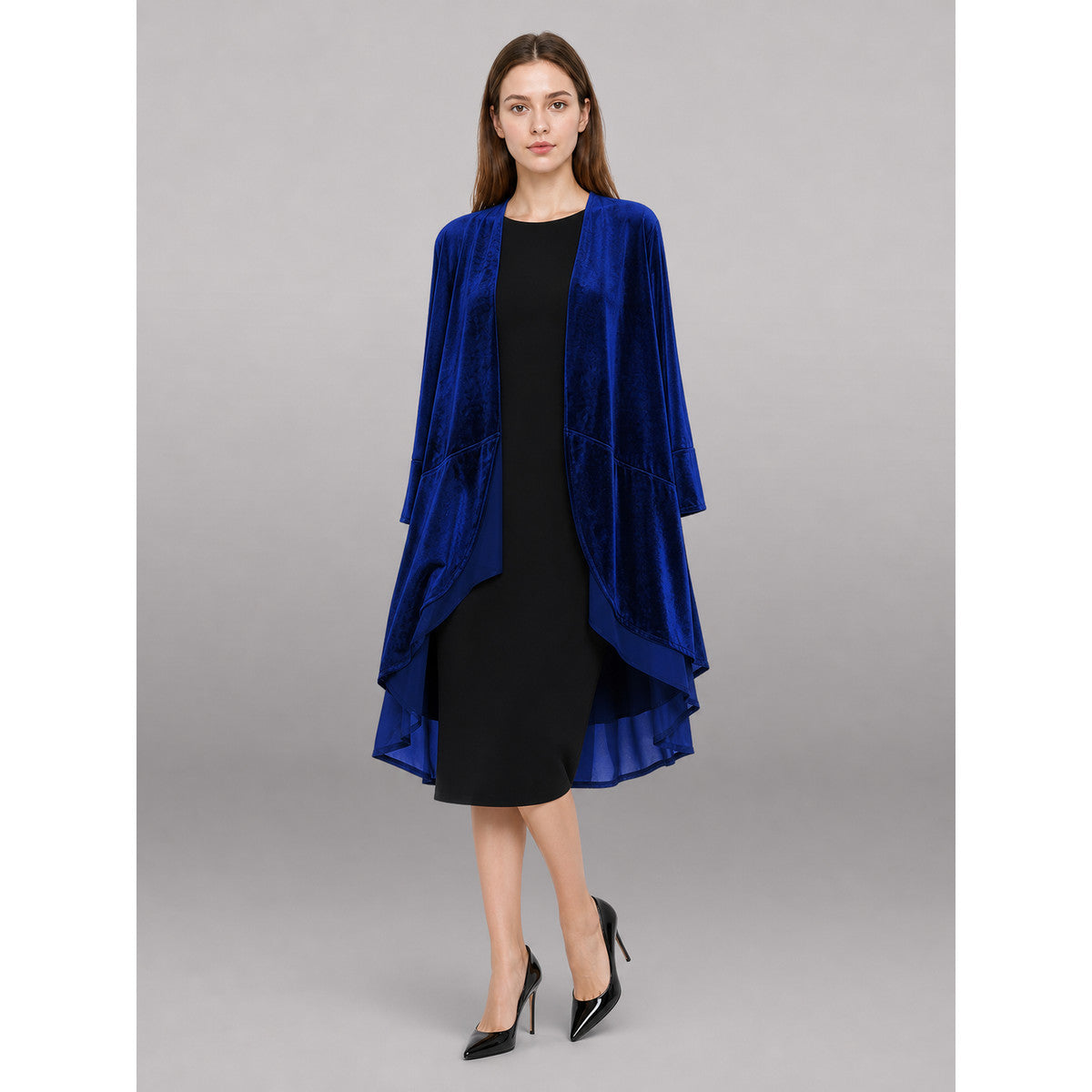 Long Dark Navy Carnival Stage Cloak occasion guide