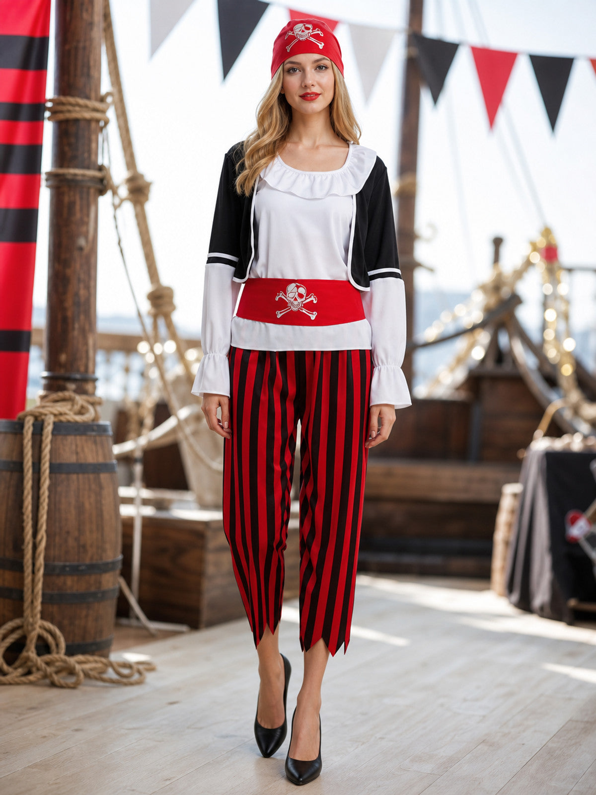 Pirate Costume for Halloween and Cosplay, Set lifestyle view