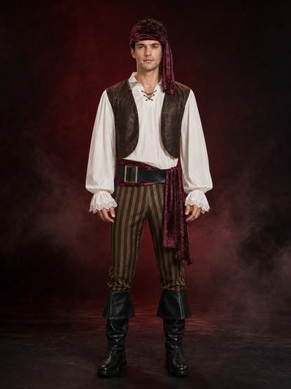 Pirate Costume with Vest for Cosplay and Halloween main product view