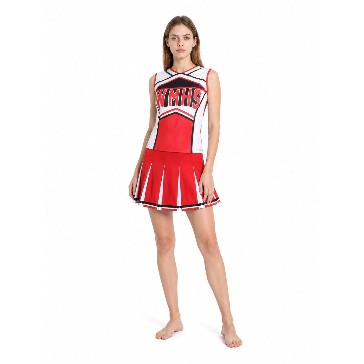 Sleeveless Cheerleading Costume with Letter Costumes detail