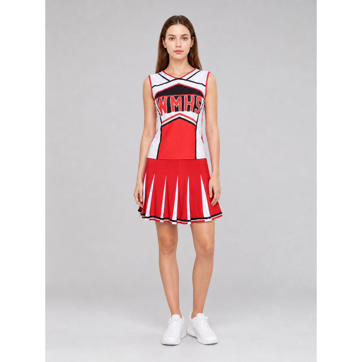 Red and White Performance Stage Costume