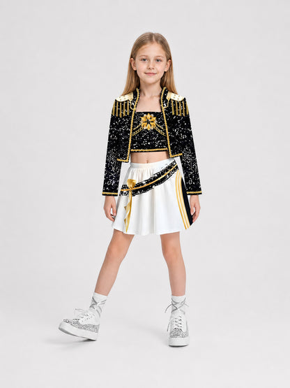 Children's Sequin Stage Costume Set Costumes detail