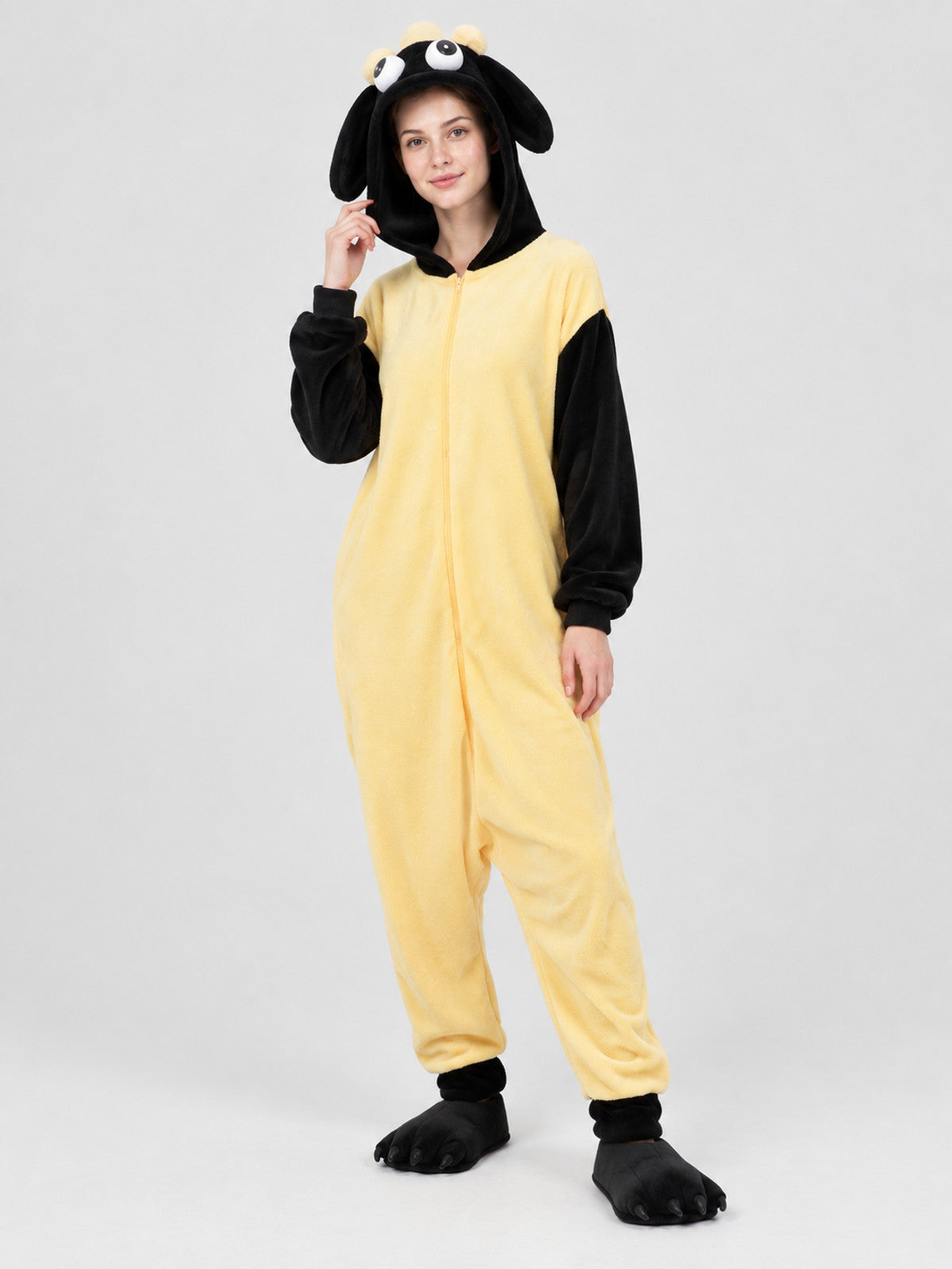 Kigurumi Pajama with Hood and Oversized Eyes