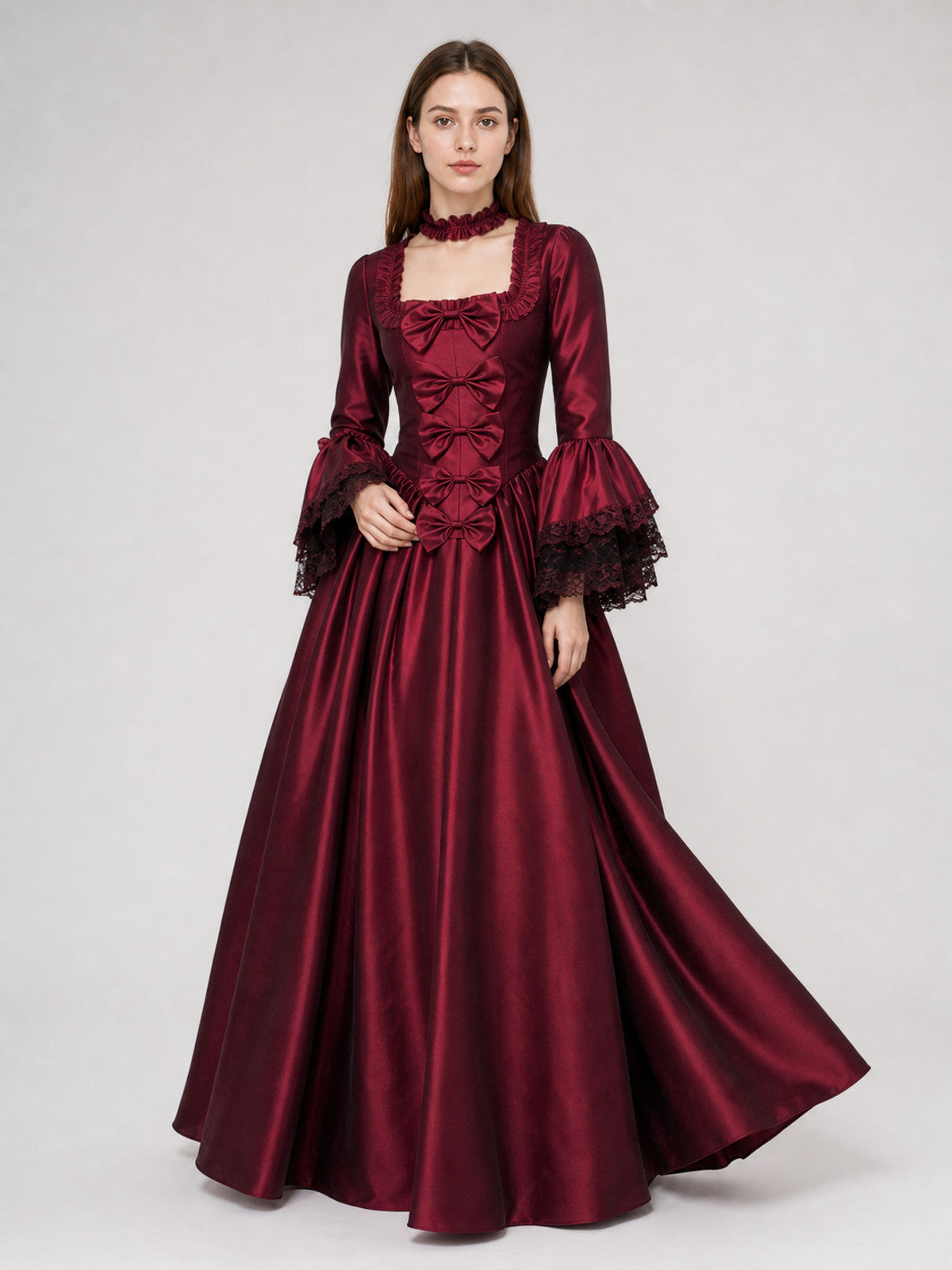 Gothic Floor-Length Dress for Costume Parties