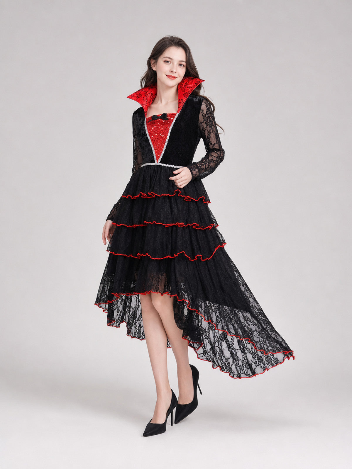 Gothic cosplay dress, vampire look