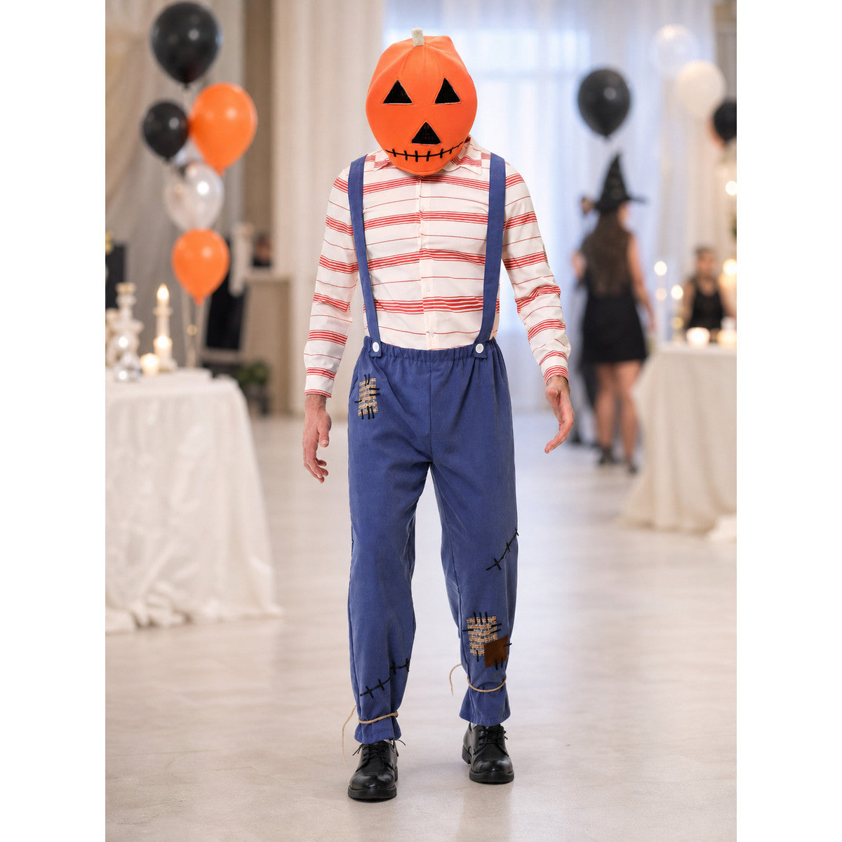 Horror-Style Pumpkin Scarecrow Costume