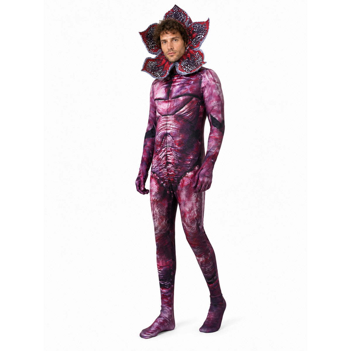 Tight-Fitting Man-Eating Flower Jumpsuit for Halloween Costumes detail