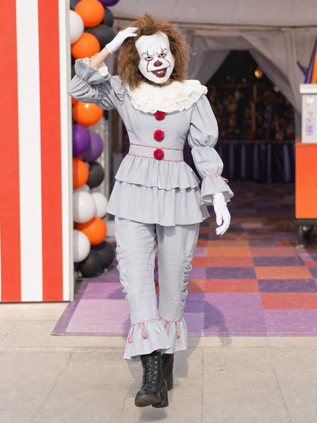 Halloween and Cosplay Carnival Clown Costume lifestyle view