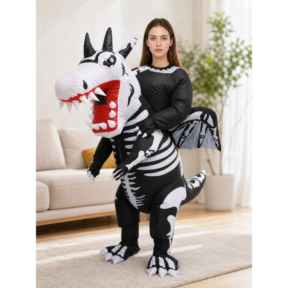 Winged Skeleton Dinosaur Costume for Halloween lifestyle