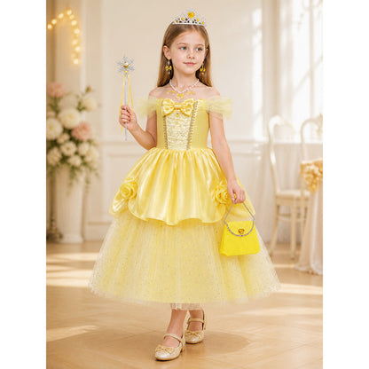Yellow Princess Halloween Costume lifestyle view